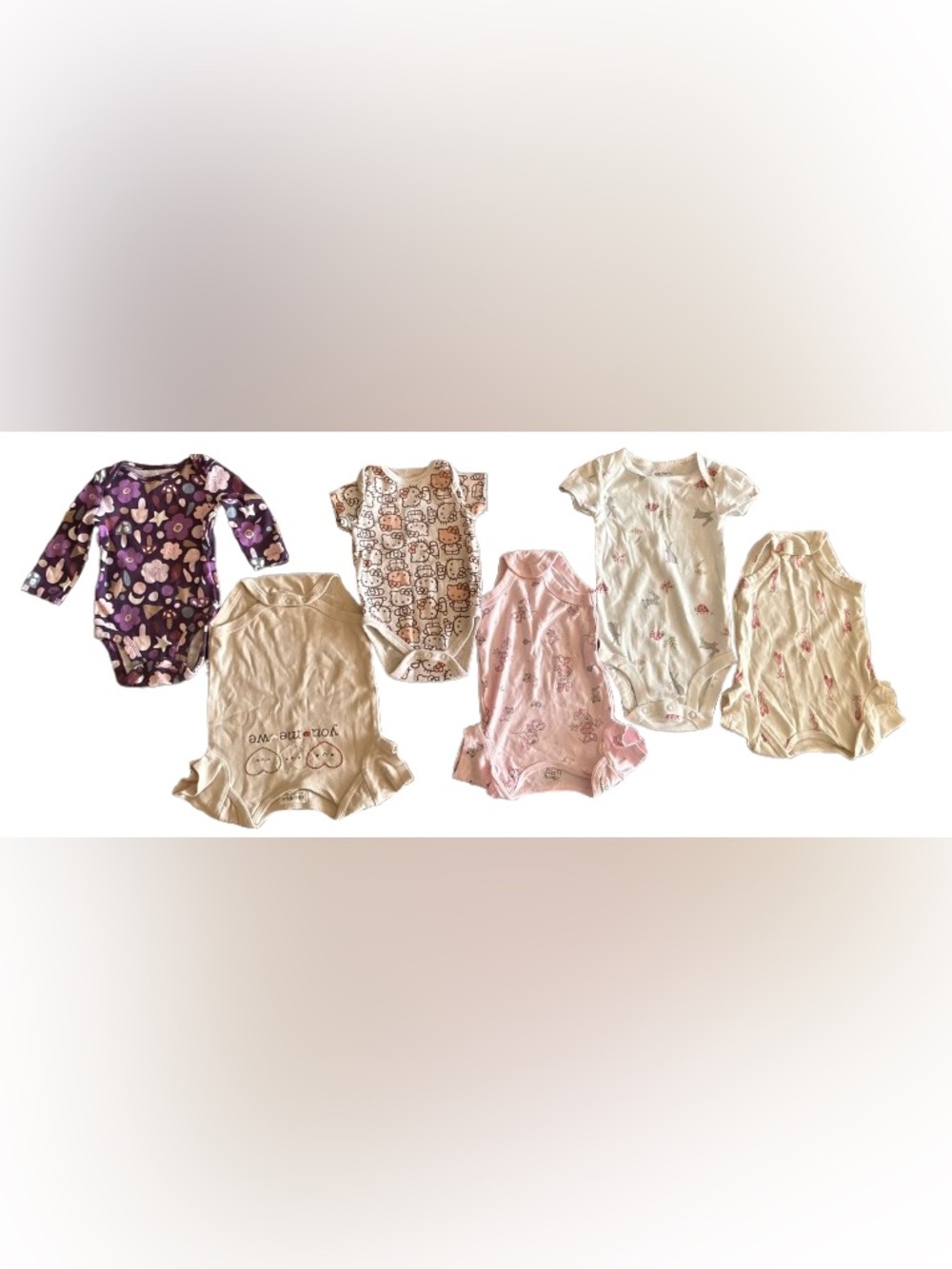 🌸 Baby Girl Clothing Mega Bundle — 6 Pieces (0–6M)